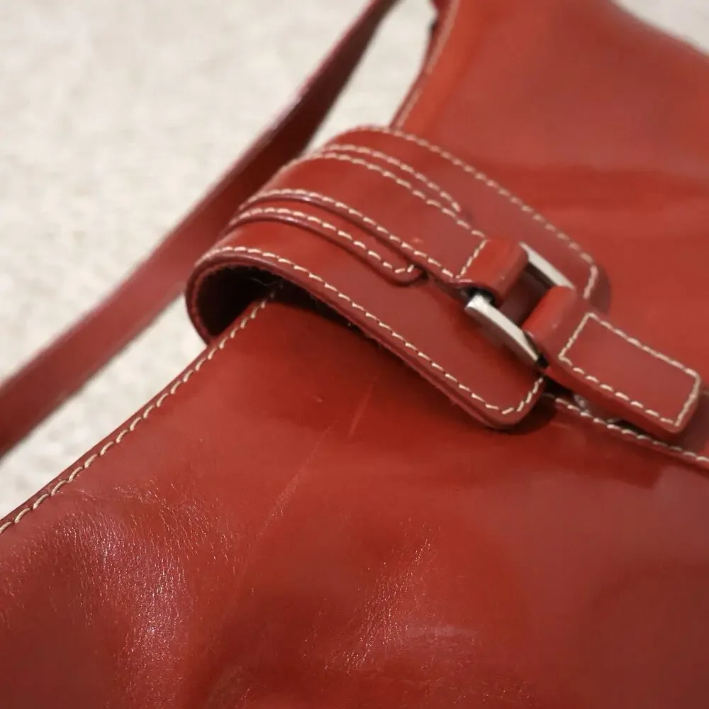 Vintage Wilson's Leather Red Leather Small Shoulder Bag Y2K Moto